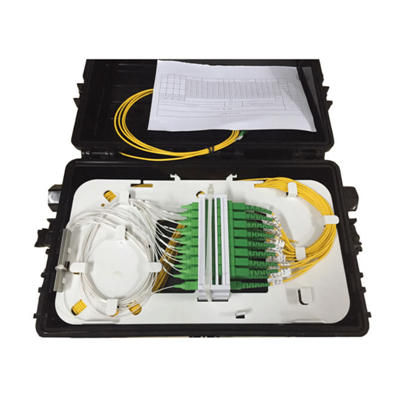 96 Fibers 1In-2Out Inline spojka, teplom zmrštiteľné tesnenie, montáž na stenu/pól, IP68